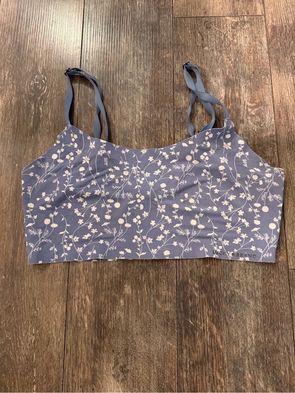 Lucky Brand Blue Floral Bralette